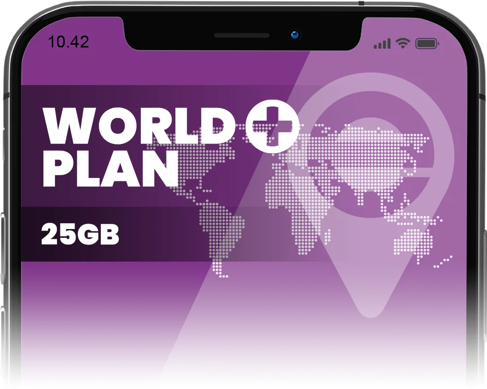 World plan plus 25gb