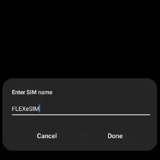 Setting up your Samsung FLEXeSIM Step 1
