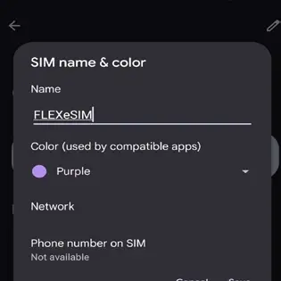 eSIM Activation Using your Google Pixel FLEXeSIM Step 1